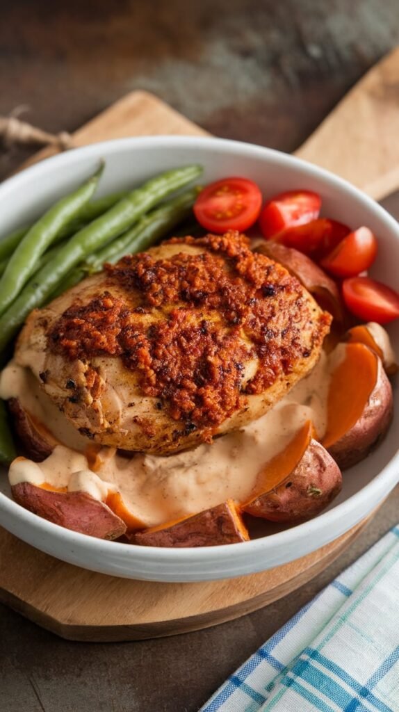 Cajun Chicken Sweet Potato Bowl