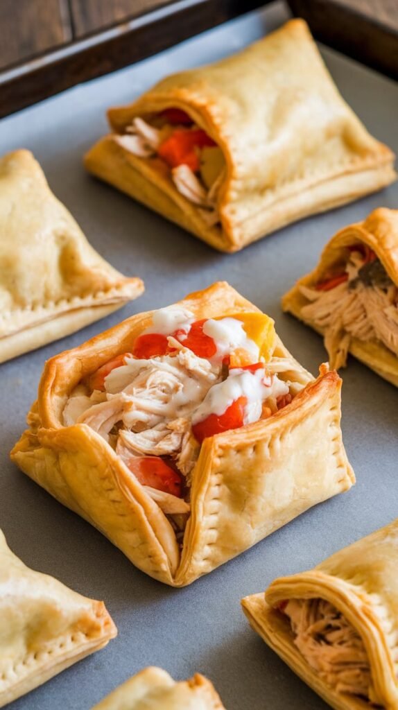 21 Easy Recipes Using Puff Pastry Sheets 9 Chicken Pot Pie Pockets