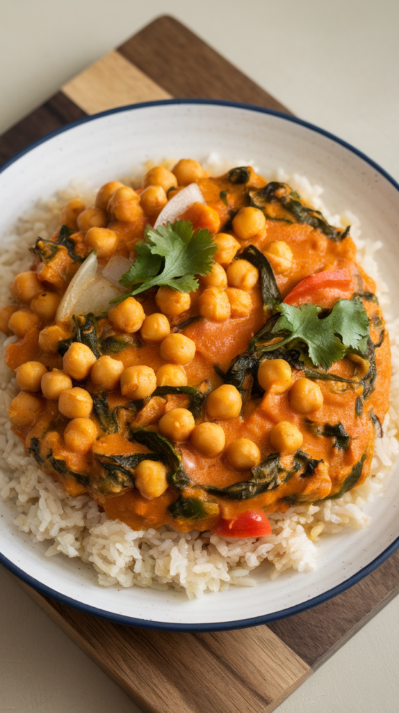 21 Daniel Fast Recipes So Good You'll Forget You're Technically Fasting 12 Chickpea Curry with Spinach