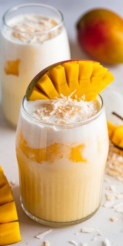 10 Dairy-Free Smoothie Recipes So Creamy, You'll Forget Milk Ever Existed 2 Coconut Cream Mango Paradise