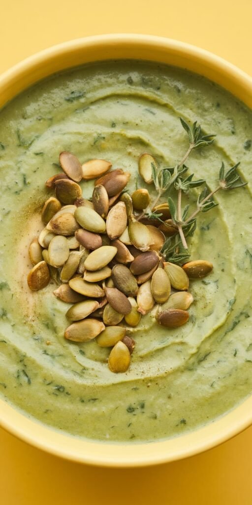 Creamy Cauliflower Spinach Soups