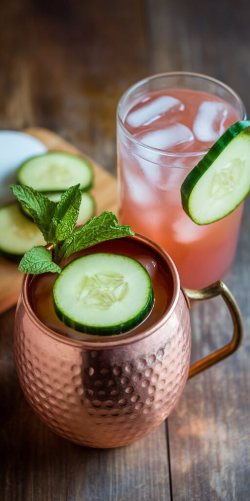 Cucumber Ginger Vodka Mule