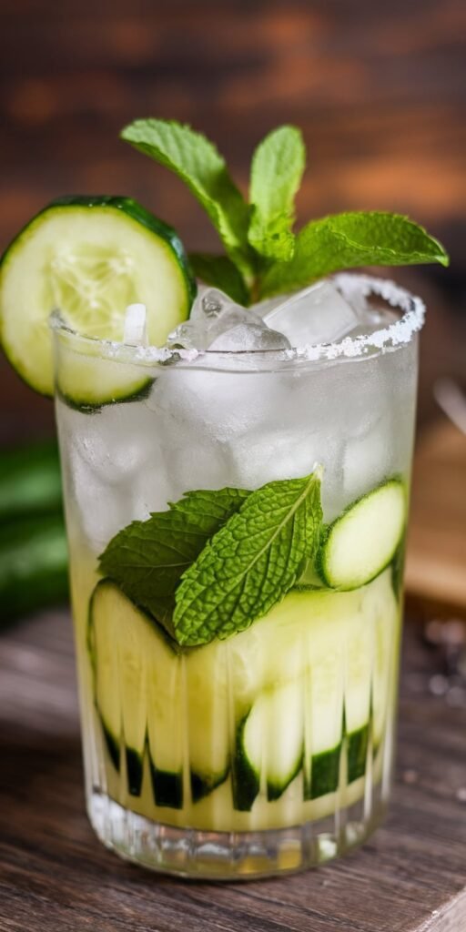 Cucumber Mint Vodka Mojito