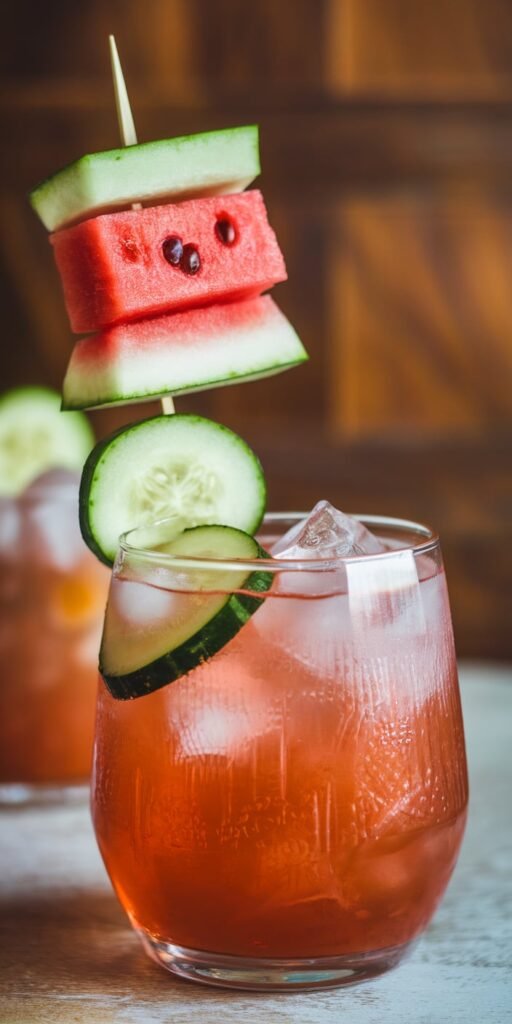 Cucumber Watermelon Vodka Refresher
