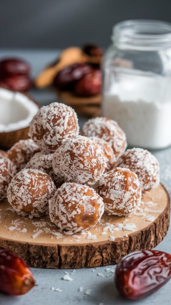 Energy Balls with Dates and Coconut