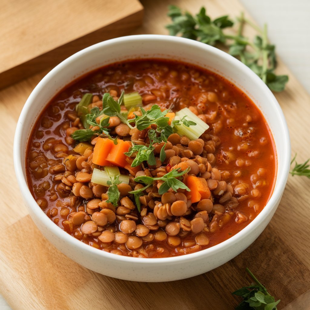 High-Protein Vegan Lentil Soup