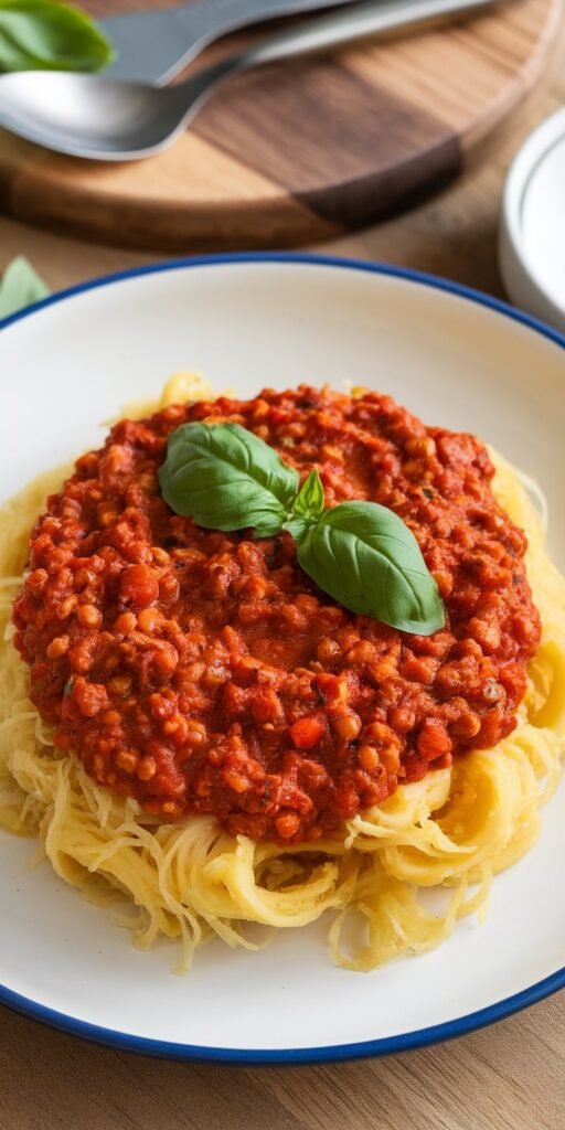 14 Nutritious Dinner Ideas That Aren’t Boring Salads 10 Lentil Bolognese Over Spaghetti Squash
