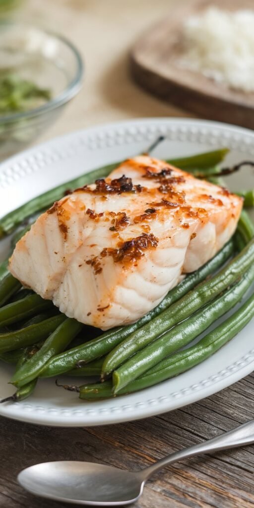 14 Nutritious Dinner Ideas That Aren’t Boring Salads 8 Miso Glazed Cod with Roasted Green Beans
