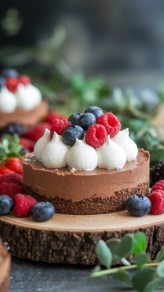 No Bake Vegan Chocolate Tarts