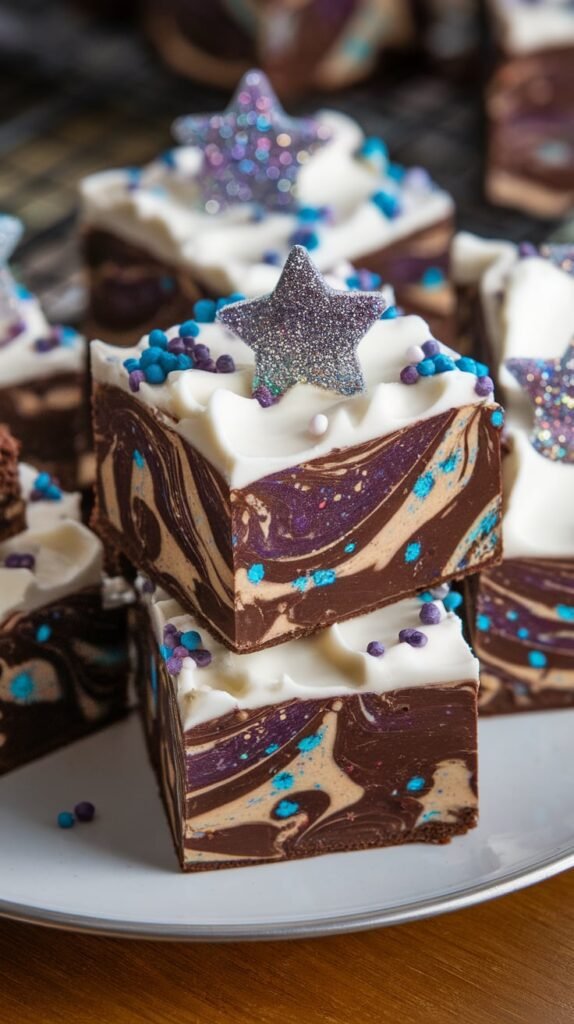 No Bake Vegan Cosmic Brownies 1