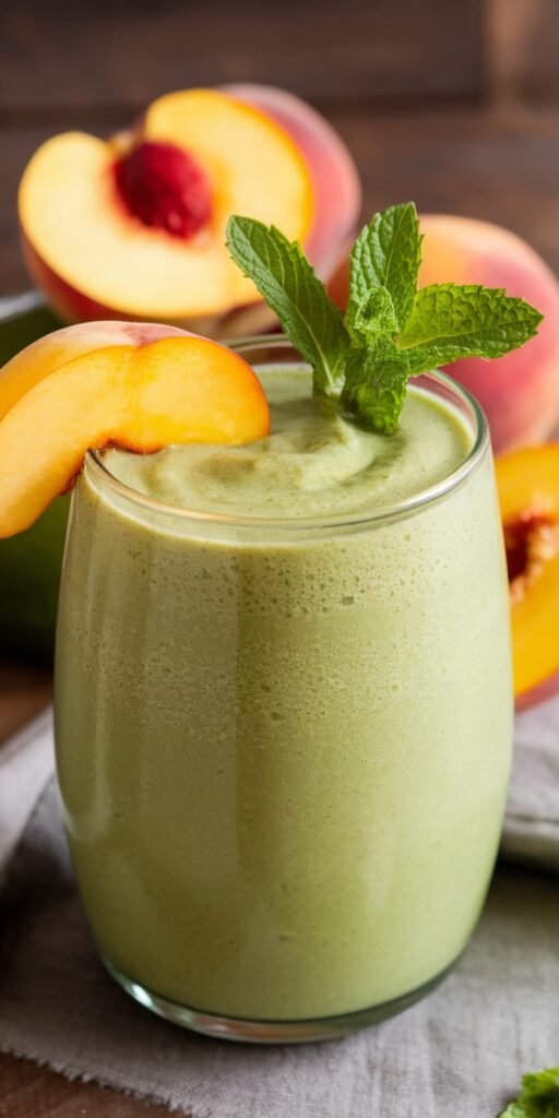 13 Low-Calorie Smoothie Recipes for Clean Eating & Fat Loss 5 Peachy Keen Green Machine