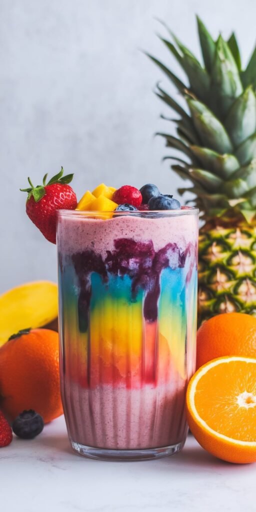 12 Kid-Friendly Healthy Smoothies That'll Actually Get Your Picky Eaters to Drink Vegetables 12 Rainbow Fruit Fiesta
