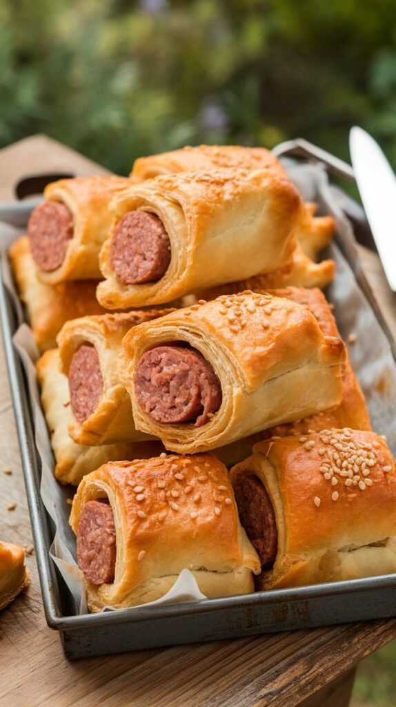 21 Easy Recipes Using Puff Pastry Sheets 3 Sausage Rolls