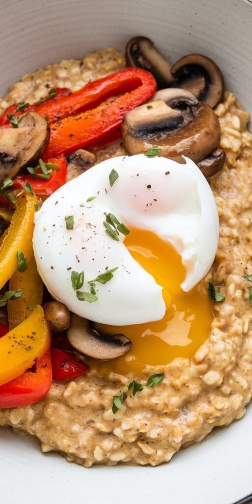 14 Nutritious Dinner Ideas That Aren’t Boring Salads 14 Savory Oatmeal Bowl with Egg Sauteed Veggies
