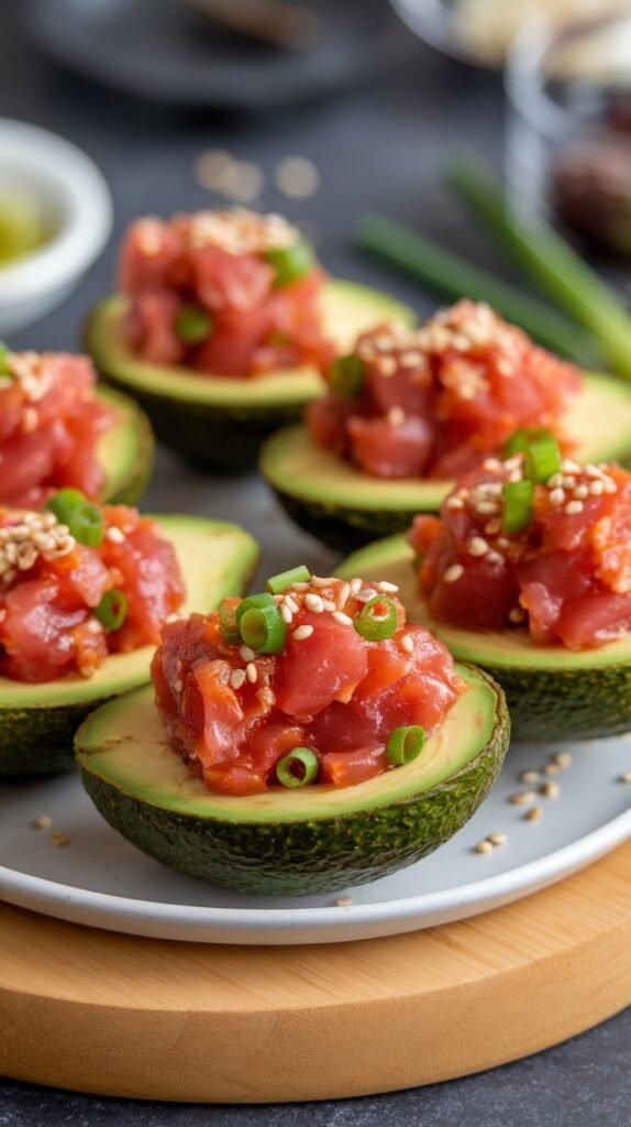 Spicy Tuna Avocado Boats