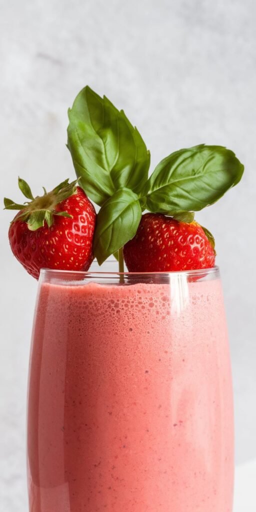 13 Low-Calorie Smoothie Recipes for Clean Eating & Fat Loss 10 Strawberry Basil Surprise