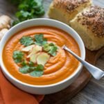 Warming Vegan Carrot Ginger Soup for Digestion 4 Vegan Carrot Ginger Soup