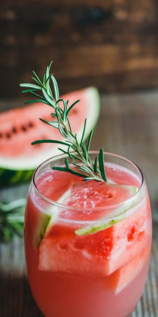 12 Refreshing Detox Water Recipes That Cleanse Your Body 4 Watermelon Rosemary Refresher