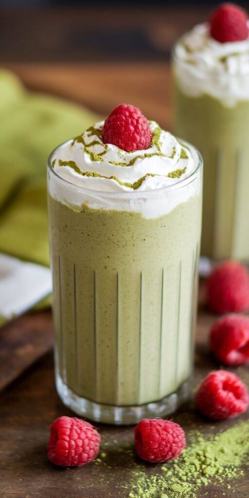 18 Creamy Matcha Smoothies for Breakfast Bliss 18 White Chocolate Raspberry Matcha Magic