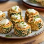 Crispy Garlic Butter Zucchini Bites (Baked, Not Fried) 4 Zucchini Bites