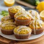 Glazed Lemon Poppy Seed Zucchini Muffins 2 Zucchini Muffins
