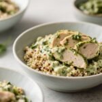 Creamy Chicken Pesto Quinoa Bowls 1 Quinoa Bowls