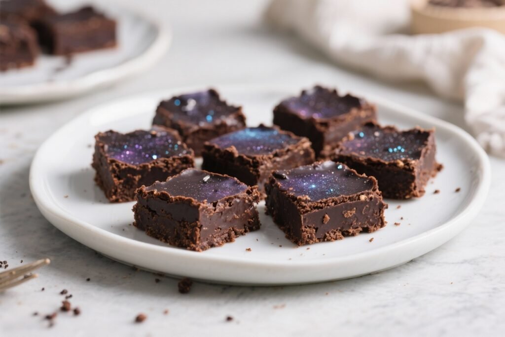 No-Bake Vegan Cosmic Brownies