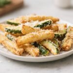 Air-Fryer Parmesan Crusted Zucchini Fries 2 Zucchini Fries