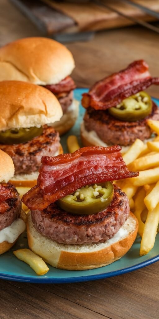 11 Easy Cheeseburger Slider Recipes for Parties 3 Bacon Jalapeno Popper Sliders