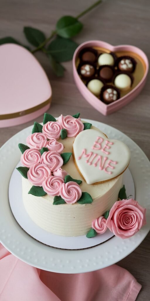 Bakery Style Mini Valentine Cake