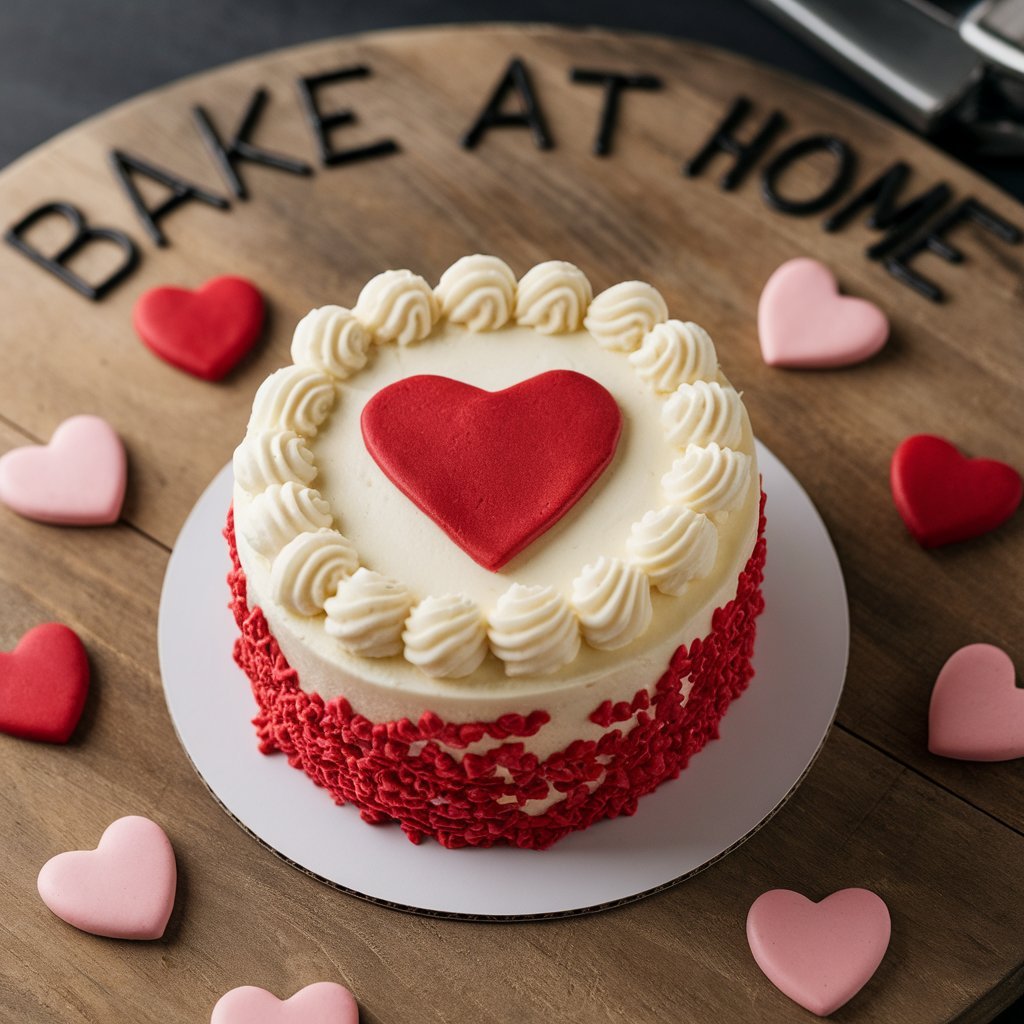 Bakery-Style Mini Valentine Cake at Home