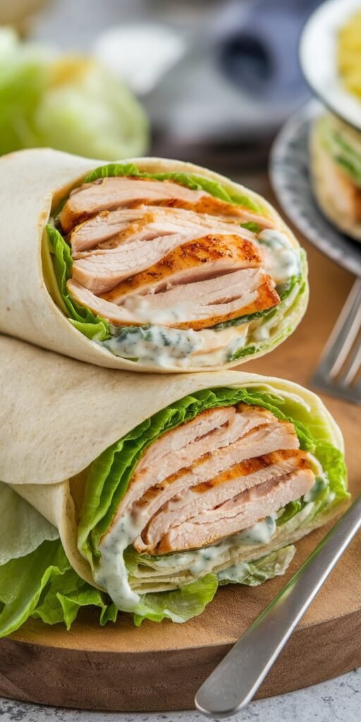 15 Cold Lunch Ideas for Work (No Reheating) 7 Chicken Caesar Wrap Cold Friendly