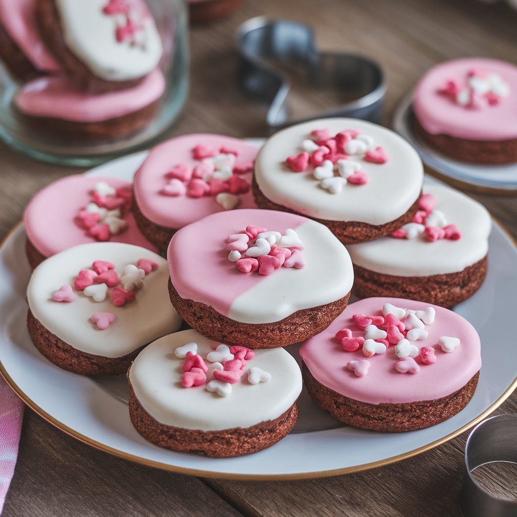 Easy Valentine Ganache Cookie