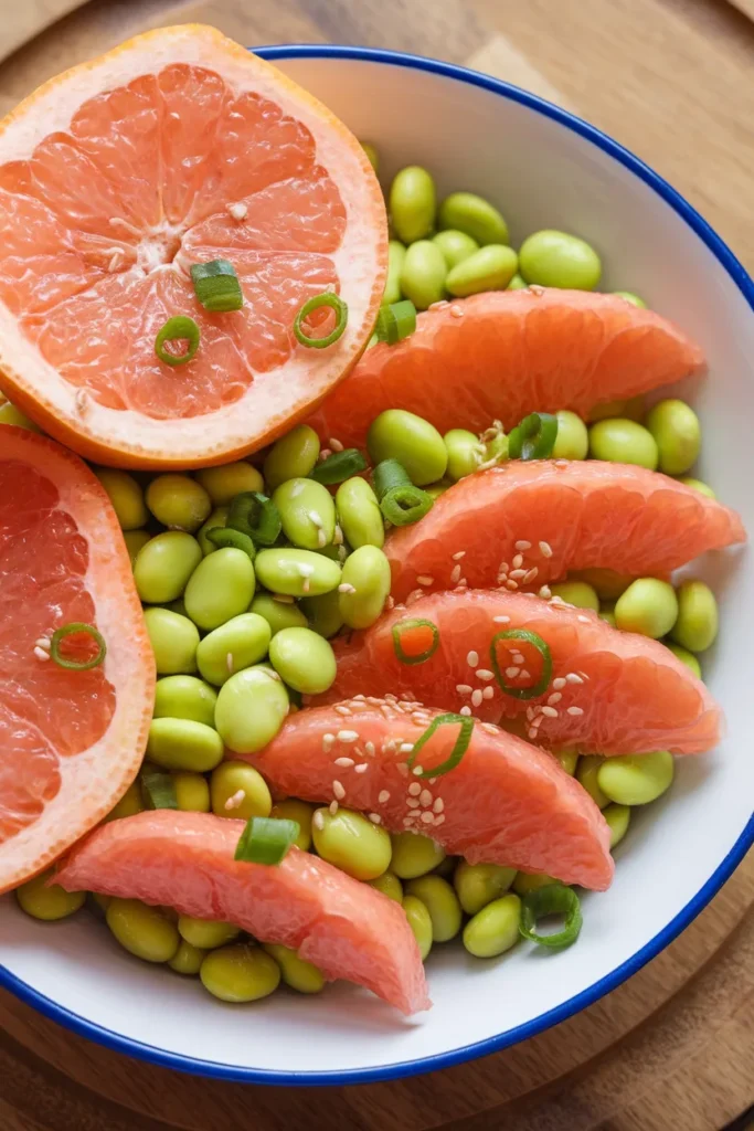 Grapefruit Edamame Salad