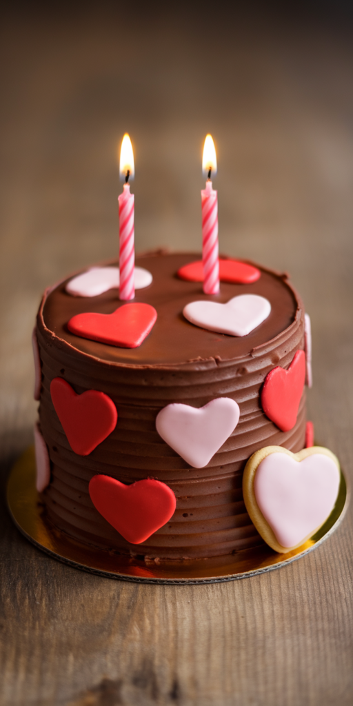 Mini Chocolate Valentine Cake