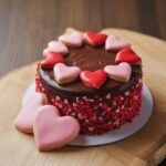 Mini Chocolate Valentine Cake for Two