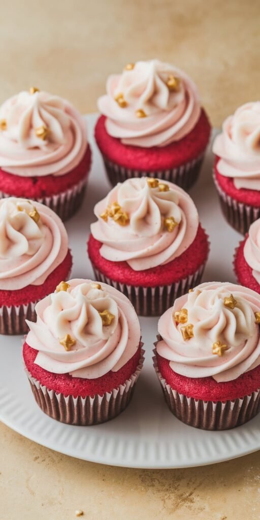 15 Galentine’s Party Food Ideas So Good Your Friends Will “Accidentally” Stay Late 15 Mini Pink Velvet Cupcakes