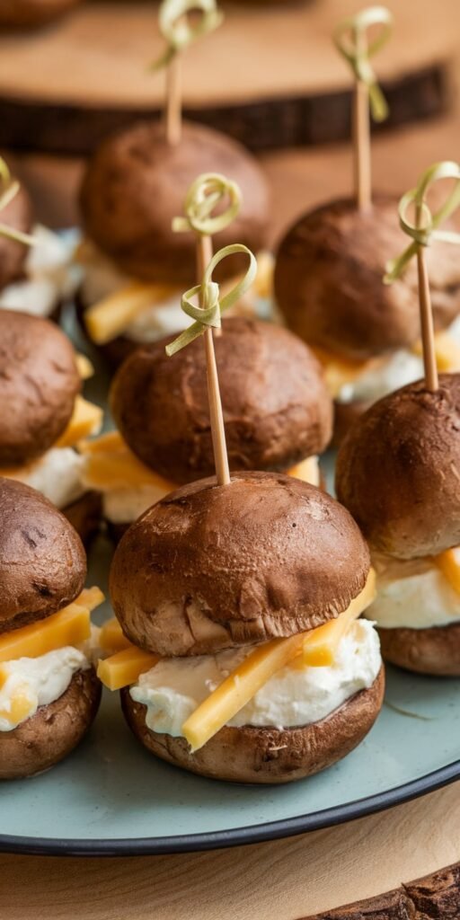 11 Easy Cheeseburger Slider Recipes for Parties 6 Mushroom Swiss Fancy Party Sliders