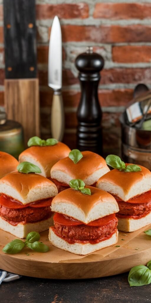 11 Easy Cheeseburger Slider Recipes for Parties 7 Pizza Cheeseburger Sliders Pepperoni Marinara