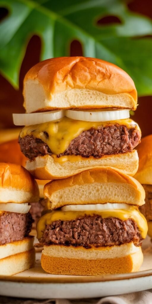 11 Easy Cheeseburger Slider Recipes for Parties 9 Smash Style Onion Cheeseburger Sliders No Smashing Stress