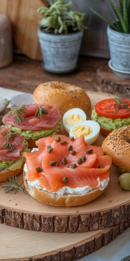 Smoked Salmon Bagel Board
