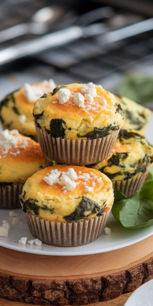 Spinach Feta Egg Muffins