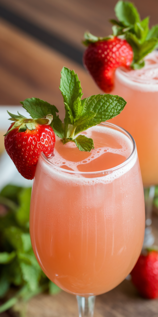 Strawberry Mimosa Mocktail