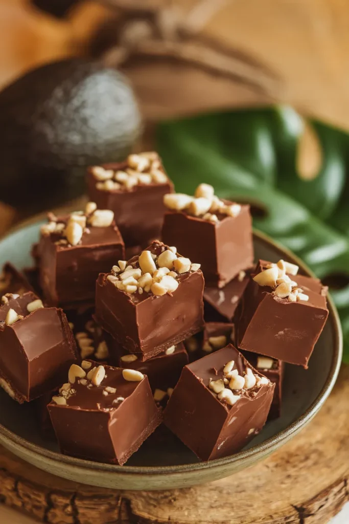 Avocado Chocolate Fudge Bites