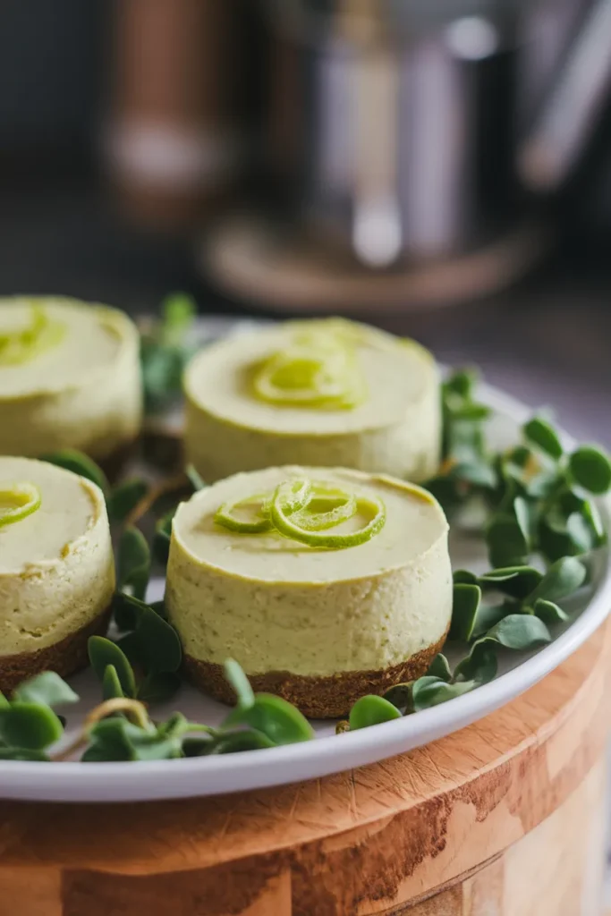 Avocado Lime Cheesecake Bites No Bake