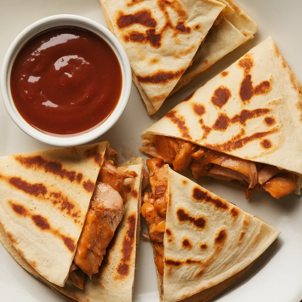 Blackstone Hot Honey BBQ Chicken Quesadillas