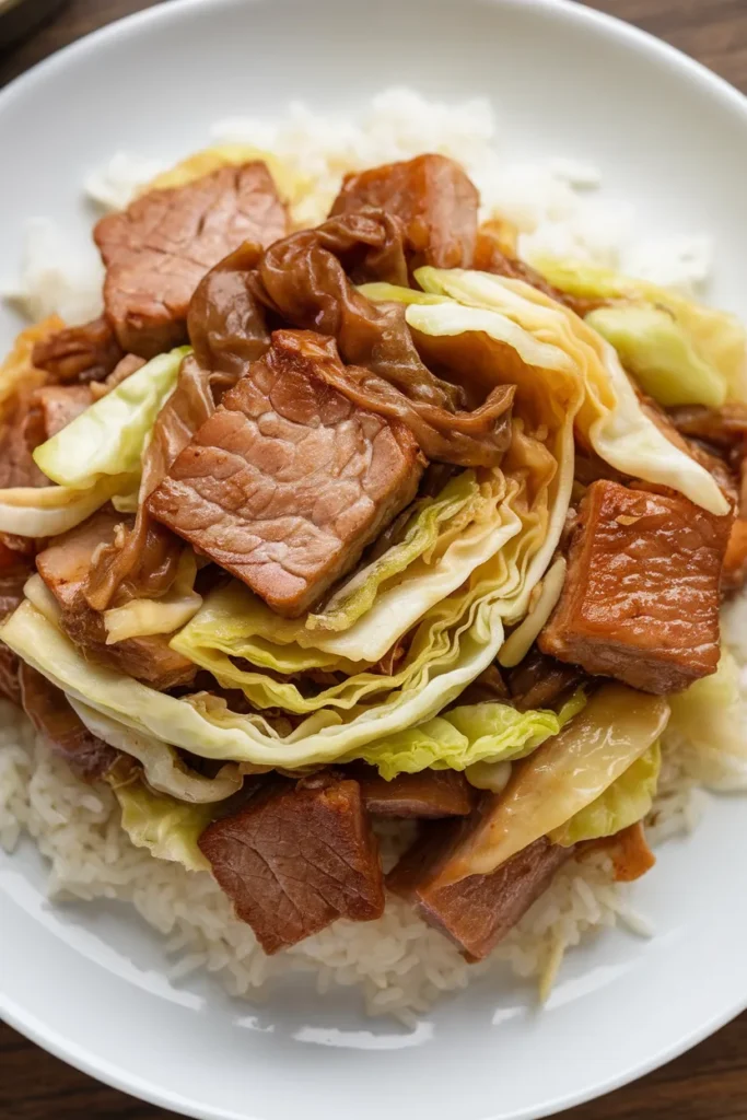 Easy Cabbage Stir Fry with Pork Belly – Crispy, Saucy & Done in 25 Minutes! 2 Cabbage Stir Fry with Pork Belly