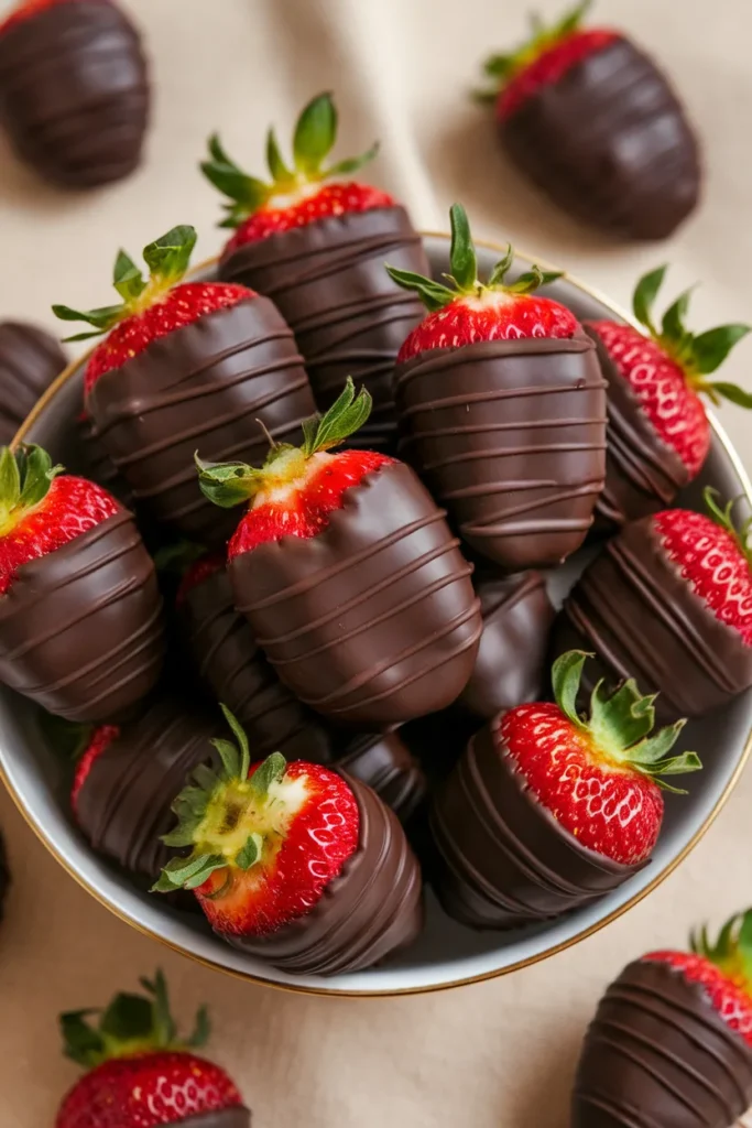 Chocolate Dipped Strawberry Eggs