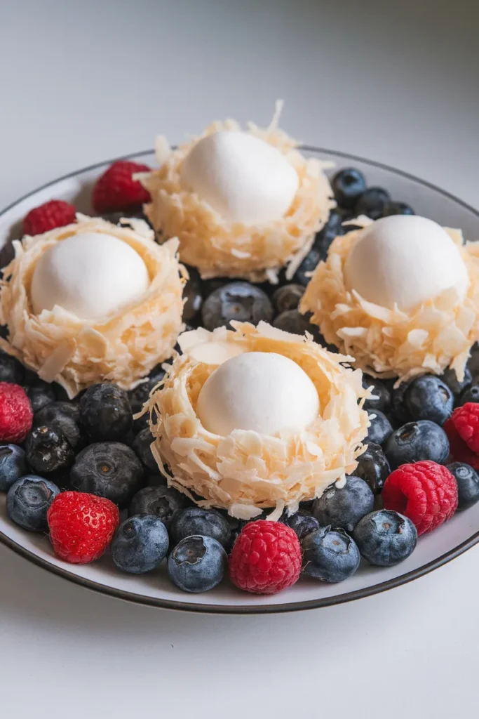 Coconut Macaroon Nests