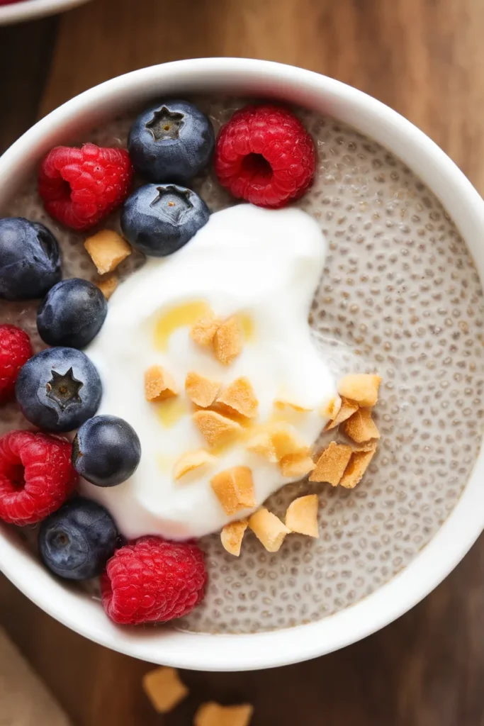 Creamy Vanilla Chia Seed Pudding with Greek Yogurt 2 Creamy Vanilla Chia Seed Pudding with Greek Yogurts